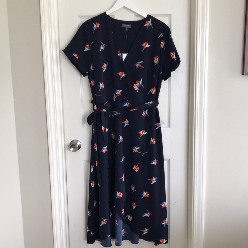 Madison (Curvy) - Faux Wrap Hi-Low Dress - 1X NWT